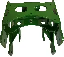10" Setback Adapter Bracket for Reveal Precision Row Cleaner - John Deere Planters - 3/8" Steel - Powder Coated JD Green