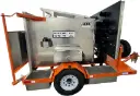 TCT61-6000 Series - 92"H x 96"W x170"L - Traffic Control Trailer with Sign and Sign Lift, Sign Storage Box, Solar Powered, Powder Coated Orange and Road Ready.