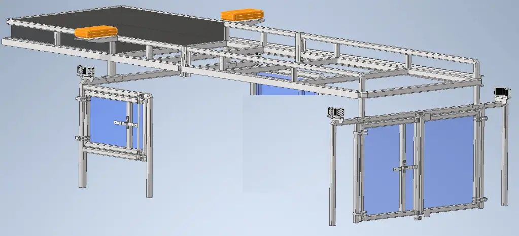 S-FR51 - Steel Top Rack with Back, Powder Coated